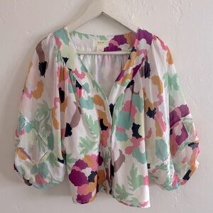 Maeve Multicolor Floral Blouse